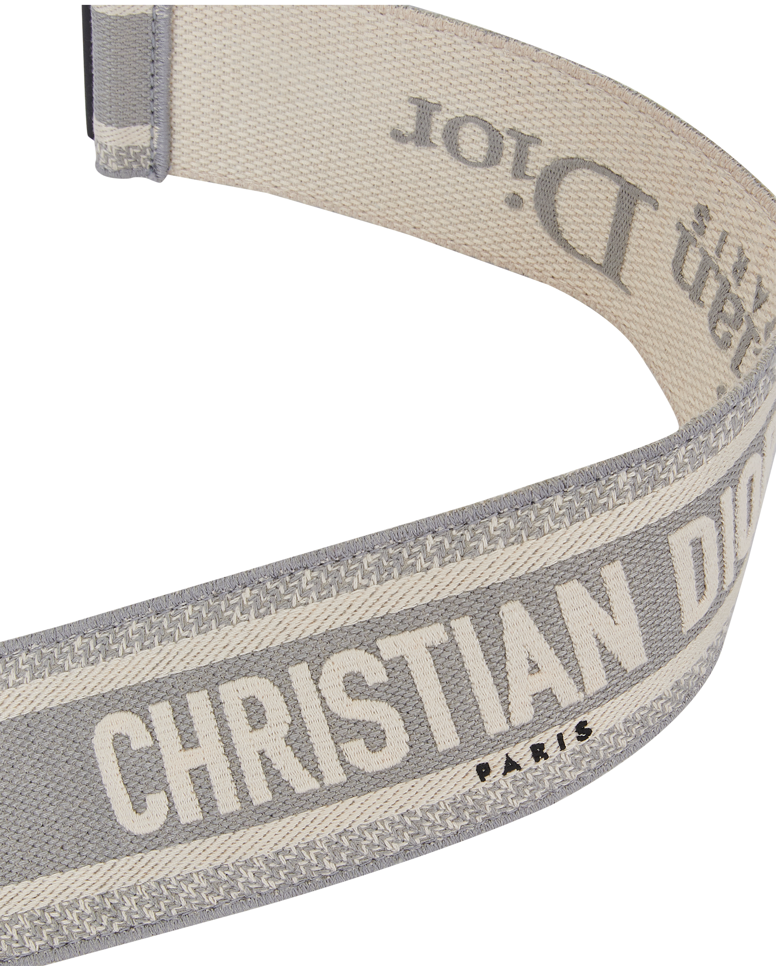 Christian Dior Bag Strap, &pound;395, Accessories, Black/Cream/Grey, Canvas, Other view